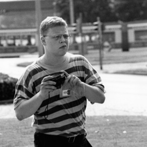 Der VS-Spitzel Tino Brandt während einer "Rudolf Heß" Aktion 1997 in Braunschweig. Der VS-Spitzel Tino Brandt während einer "Rudolf Heß" Aktion 1997 in Braunschweig.