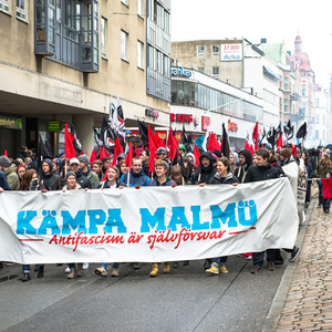 Soli-Demonstration für Showan in Malmö